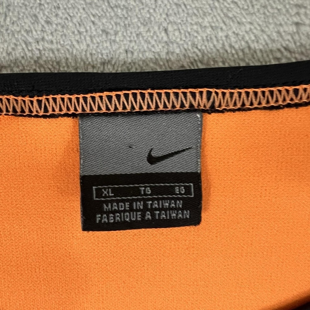 Vintage Nike Shirt Mens XL Orange Long Sleeve Soccer Goalkeeper Jersey Y2K - Picture 2 of 9